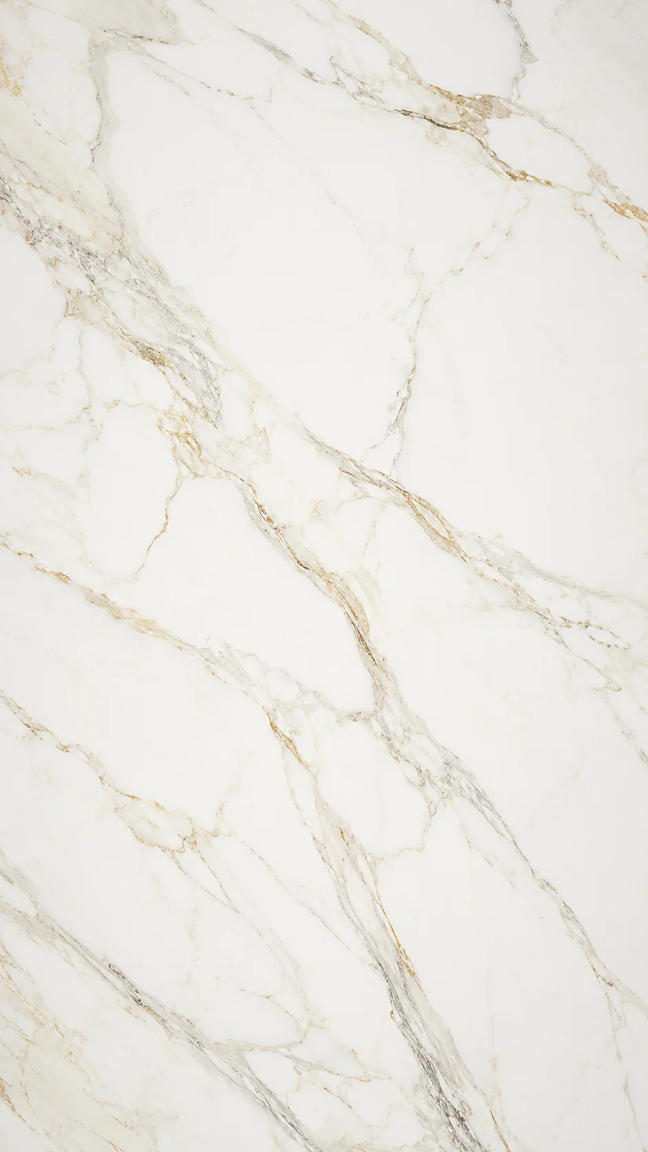 Ivory stone sample with soft gold veining