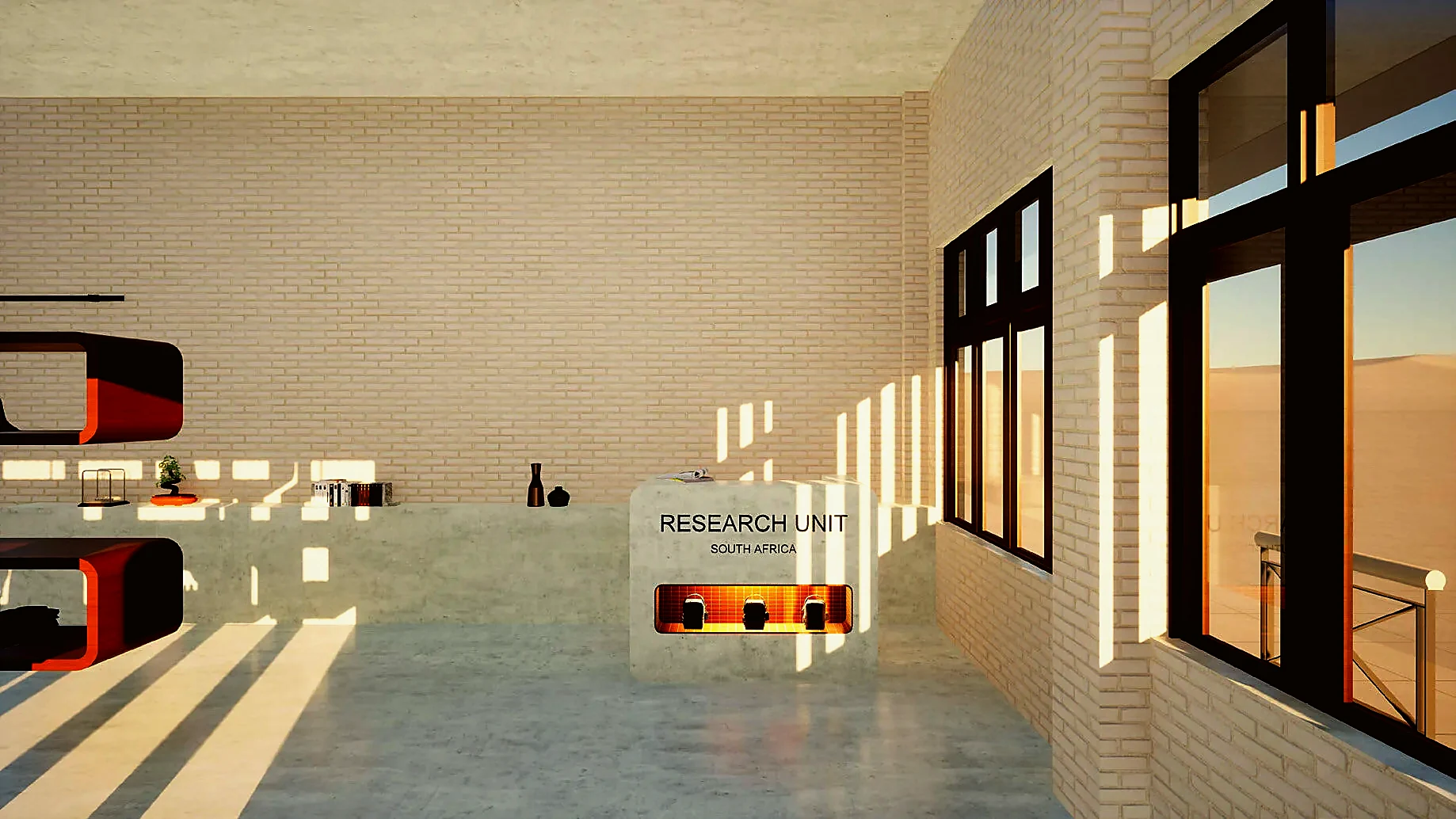 The making sequence, told through hanging displays